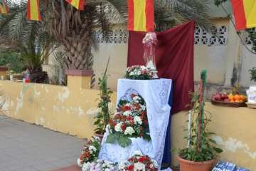 Procesión religiosa por el Valle de Jinámar-Telde (Foto F.J. Santana)